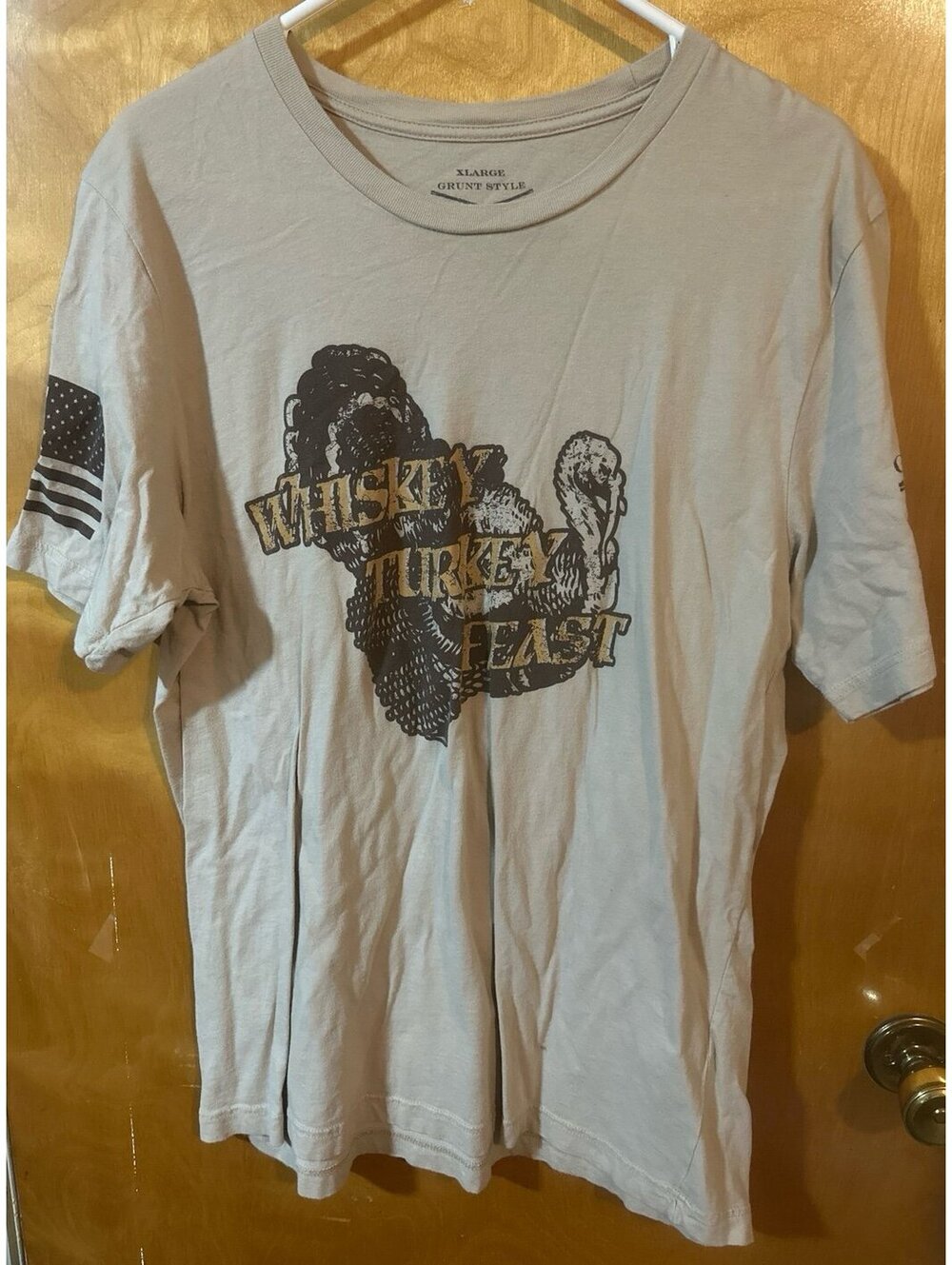 Grunt Style Whiskey turkey feast tshirt size Xl
